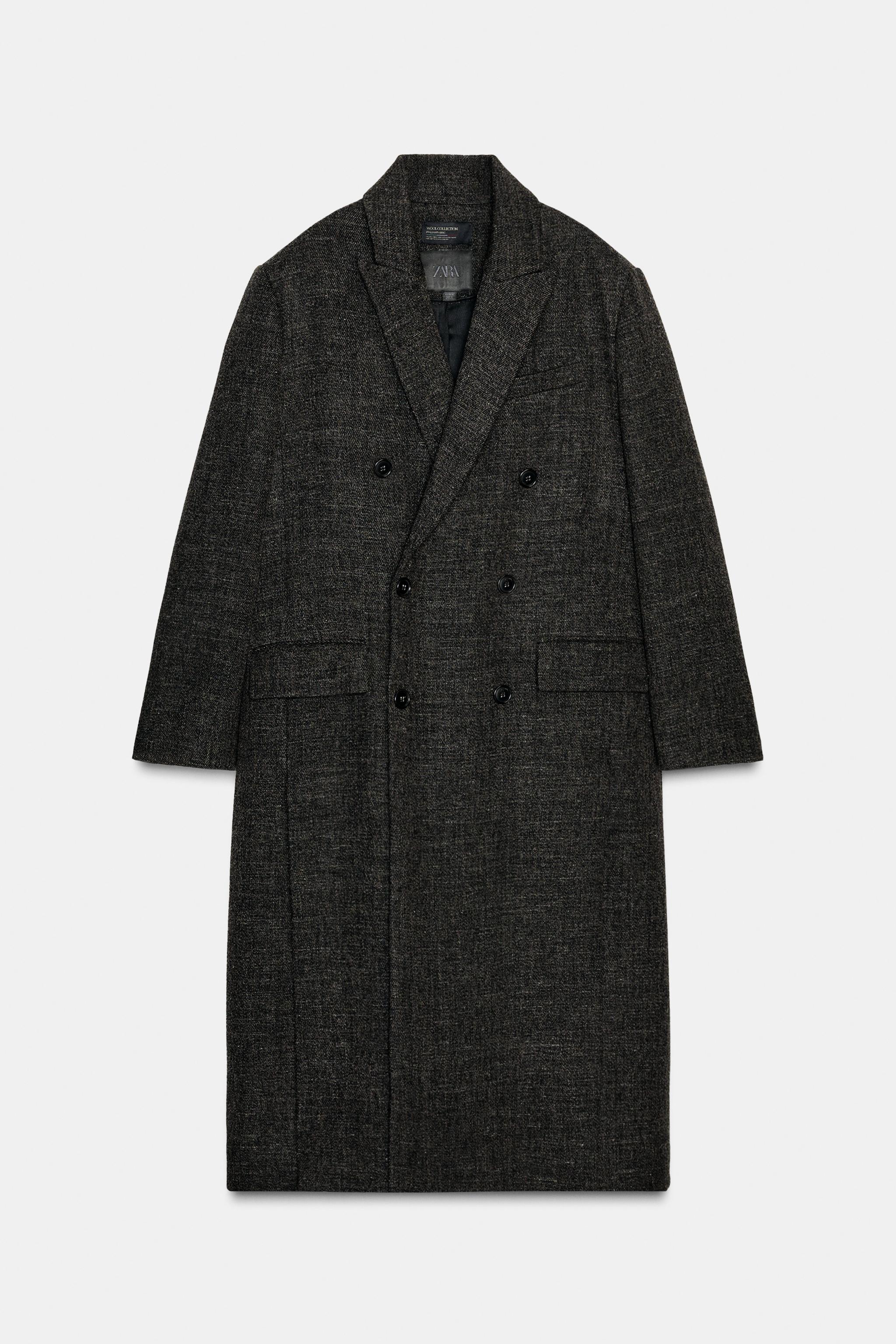 WOOL BLEND COAT WITH VENTS ZW COLLECTION
